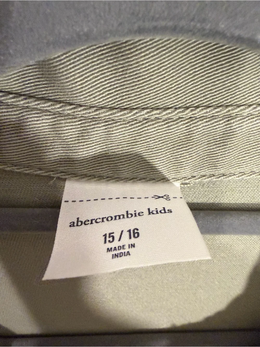 abercrombie kids Utility Jumpsuit Size 15/16 Sage Green